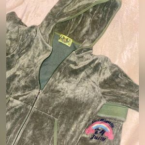 Vintage Y2K Juicy Couture “Surf Royalty” Jumpsuit with shimmery logo🌈✨